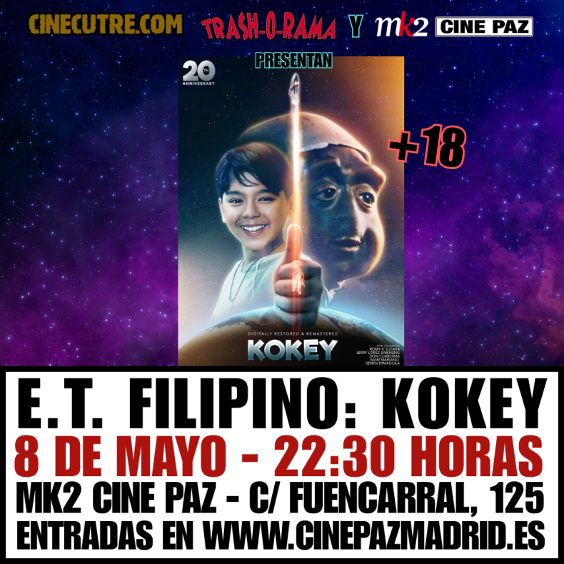 ¡E.T. FILIPINO EN CINE! “Kokey” (1997), el 8 de mayo en el mk2 Cine Paz de Madrid